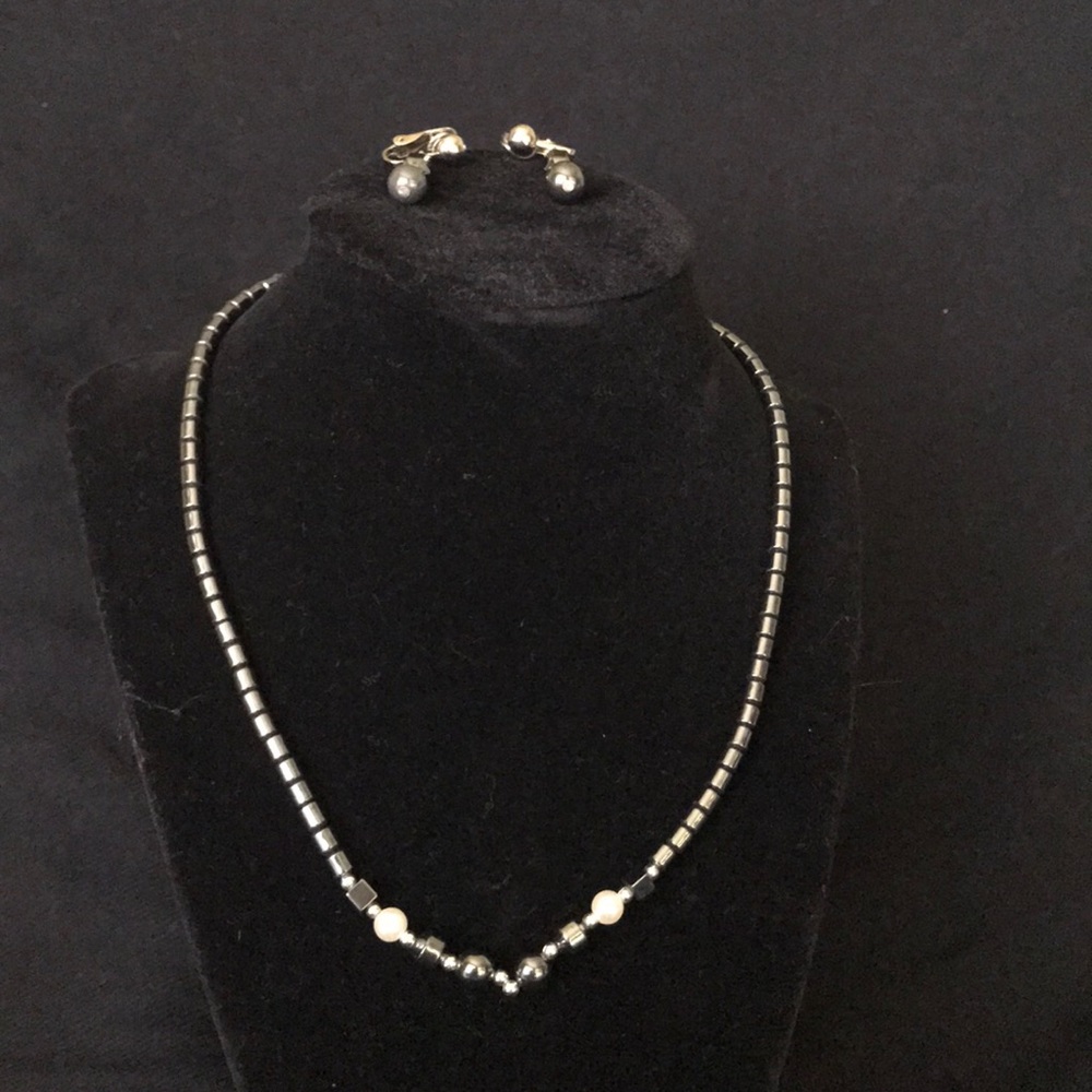 Dark Grey Jewelry Set